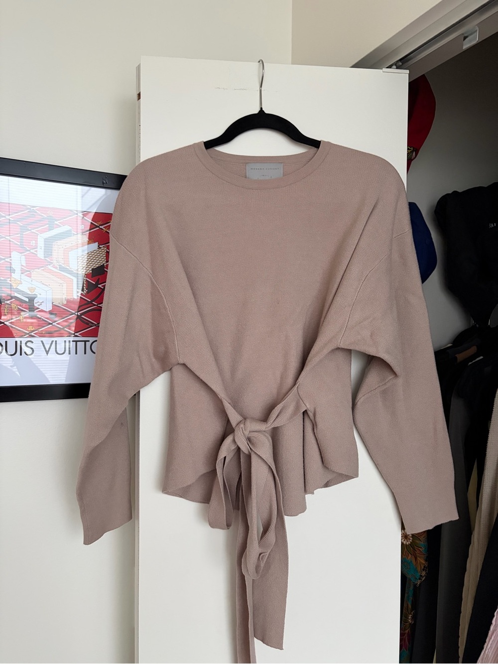 Modern Citizen Nara Tie-Front Knit Sweater